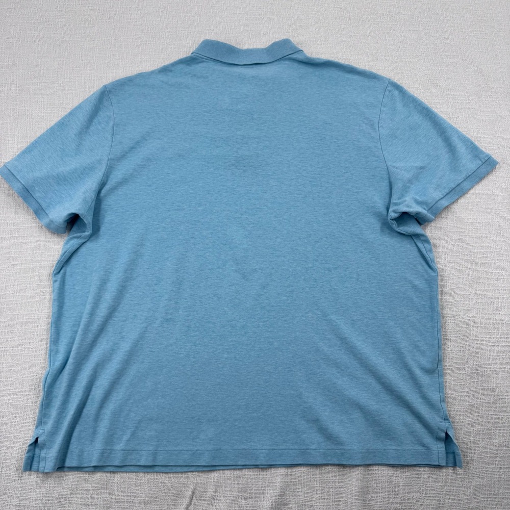 Polo Ralph Lauren Shirt Men XXL Heather Blue Big Pony Classic Fit Soft Cotton - Picture 6 of 9